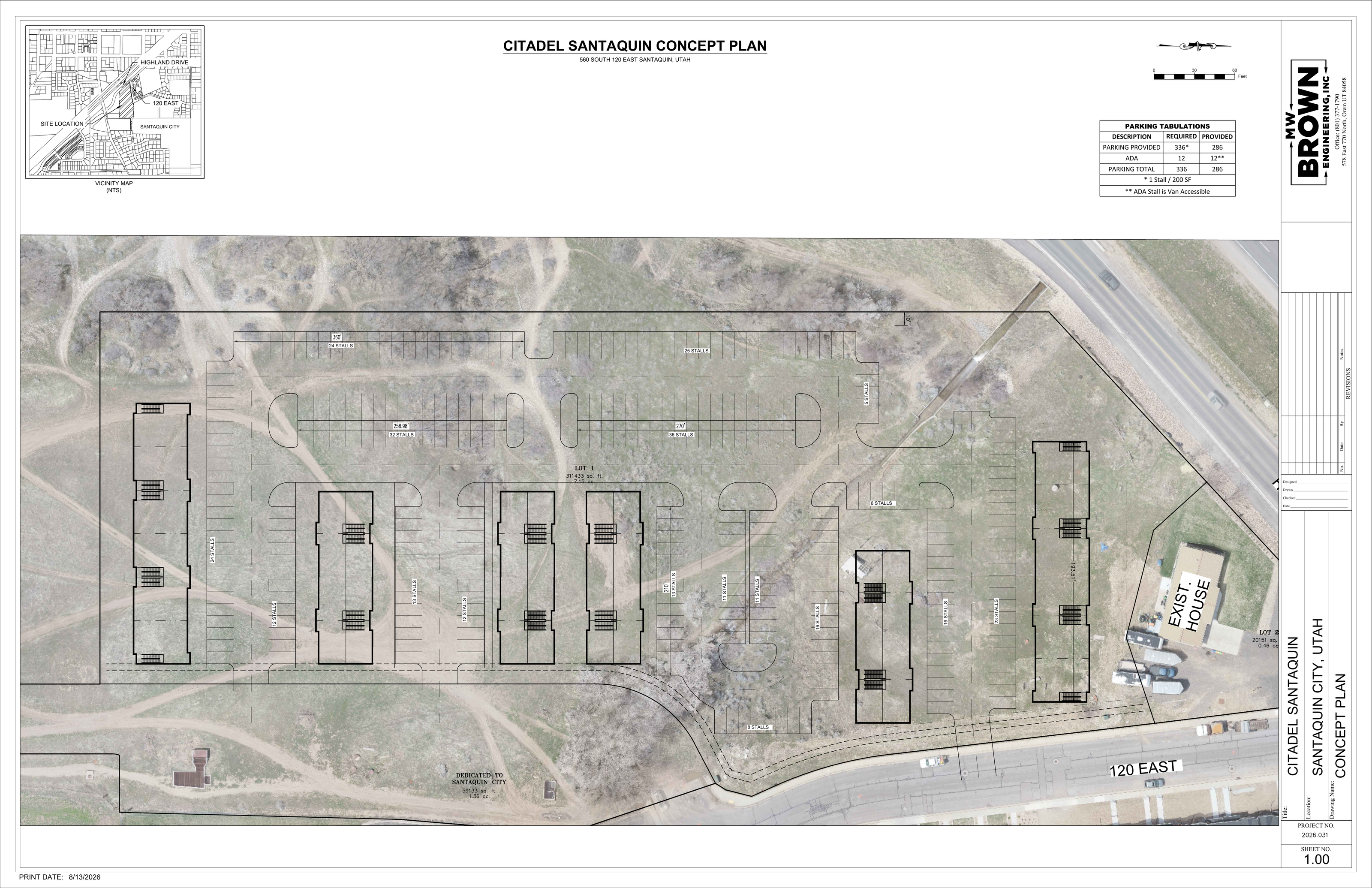 Architectural drawing of the Santaquin flex condo building