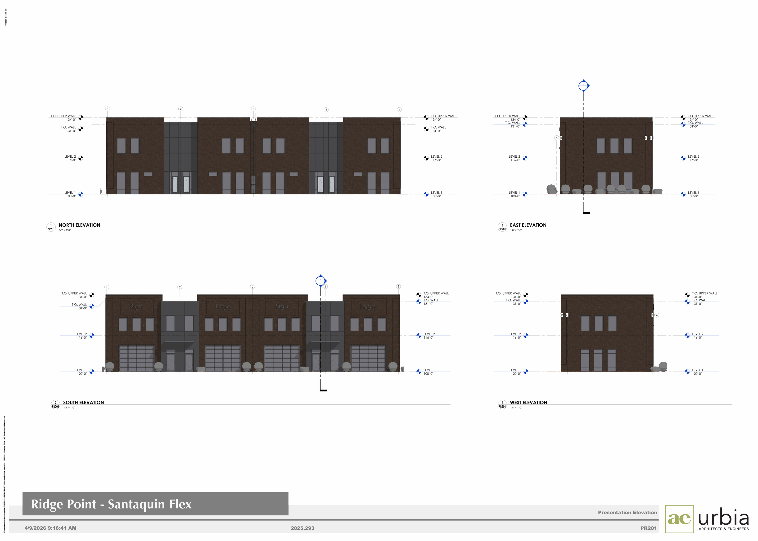 Architectural drawing of the Santaquin flex condo building