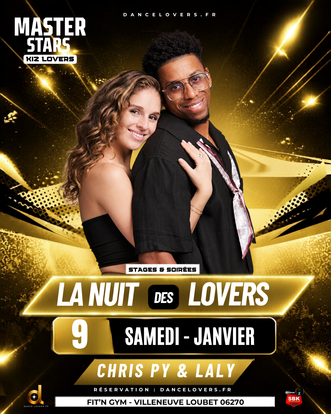 Master Stars 9 janvier 2027 - Chris Py & Laly