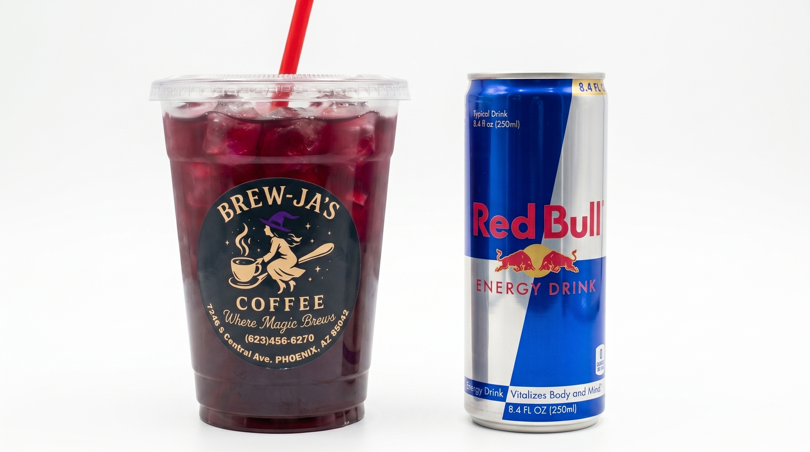 Cosmic Berry Refresher — deep purple iced drink