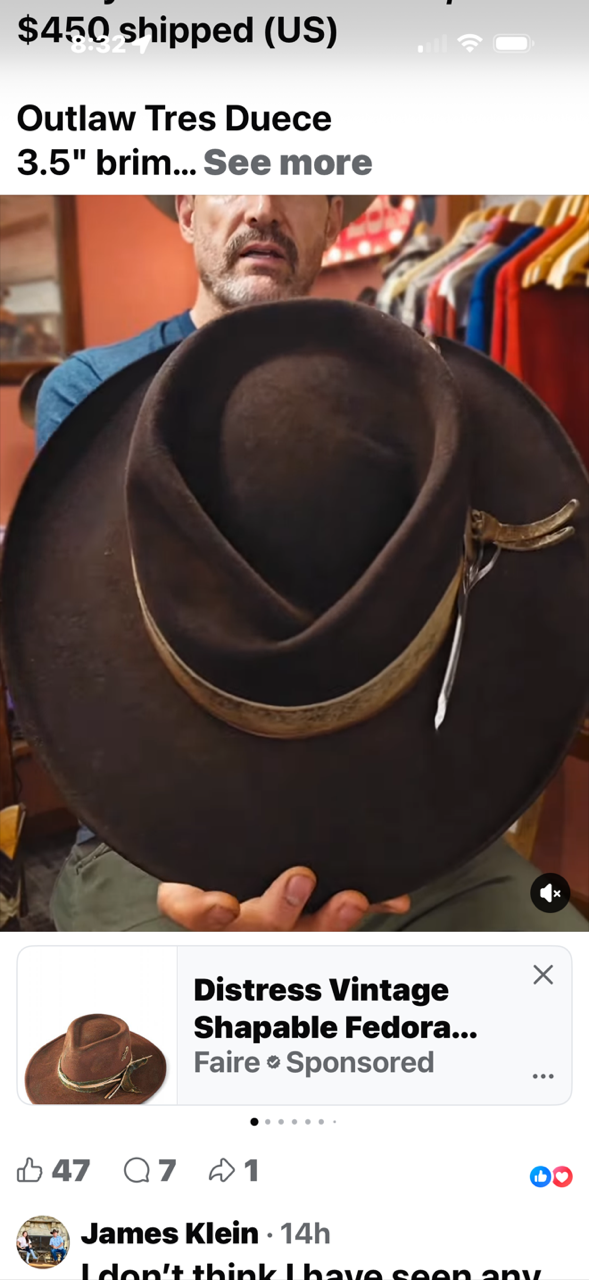 Custom felt hat