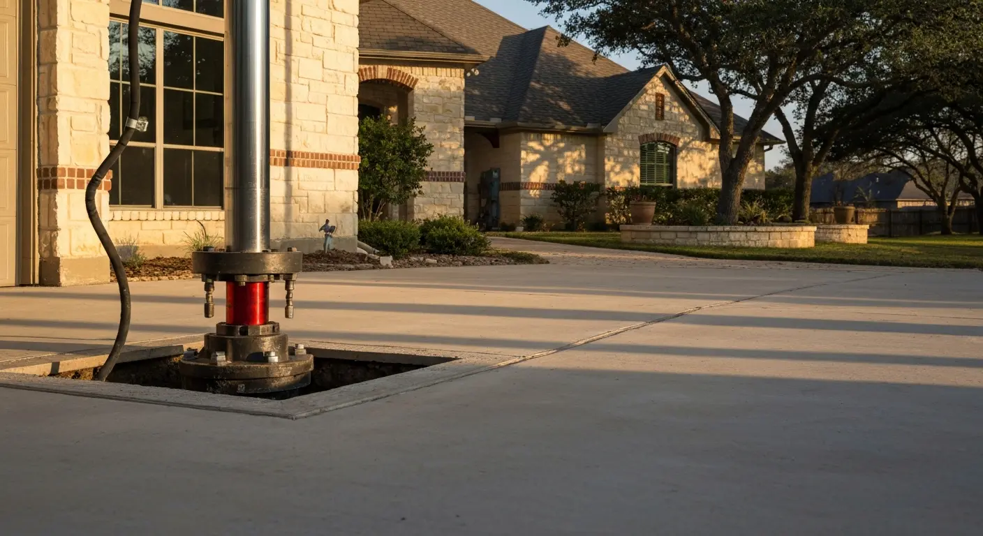 Concrete lifting process