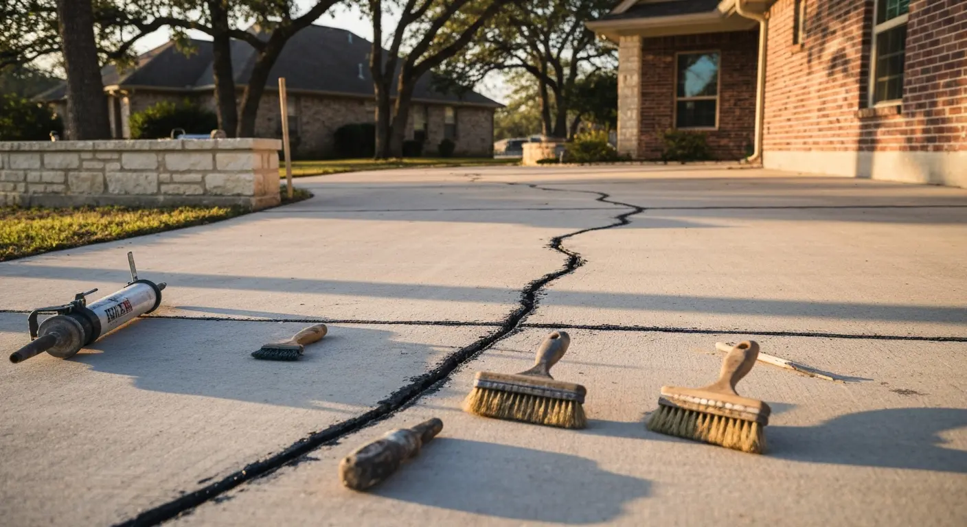 Concrete repair and crack sealing