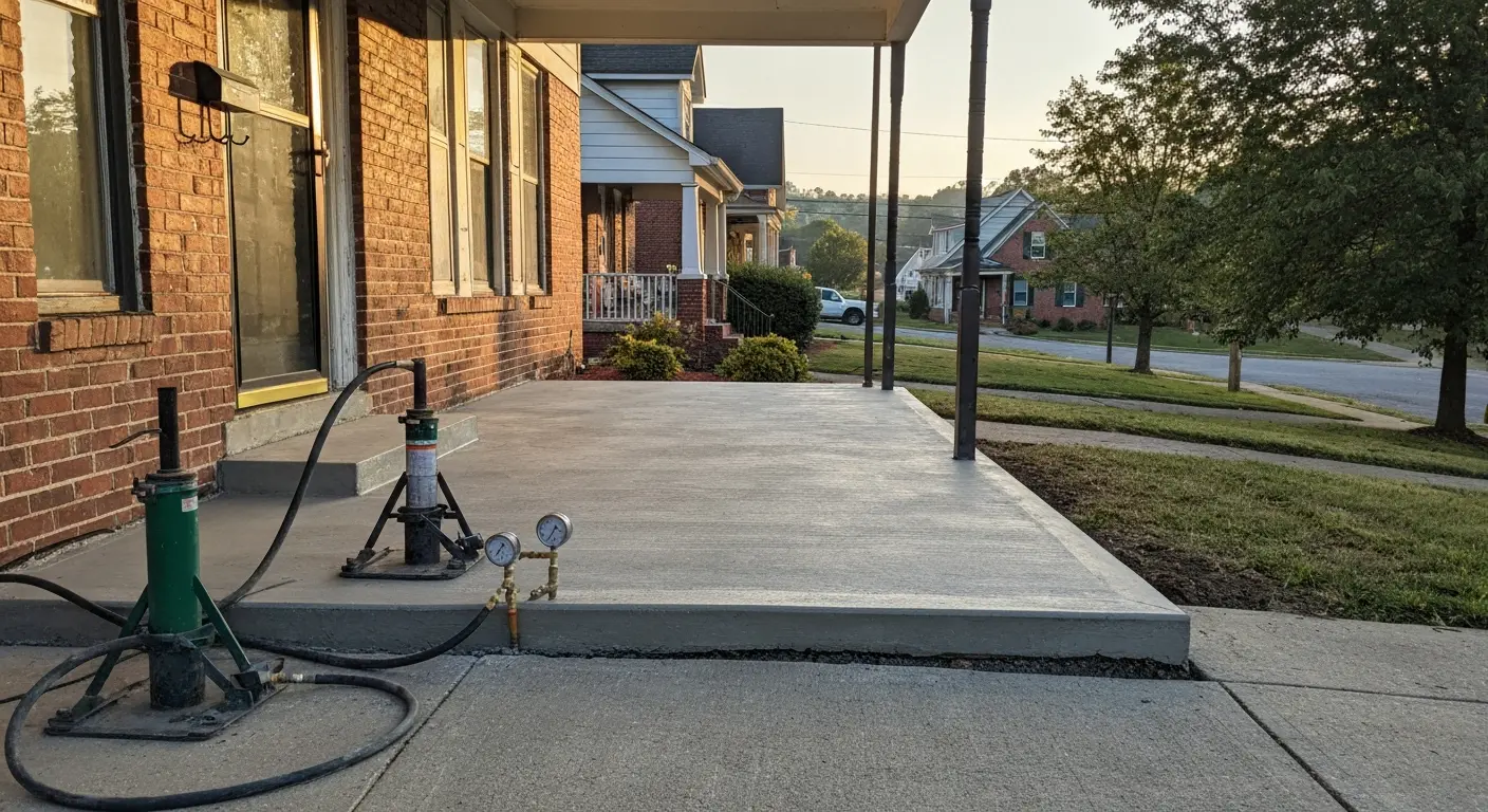 Concrete leveling and lifting service