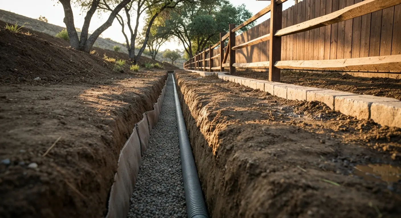 Drainage system installation
