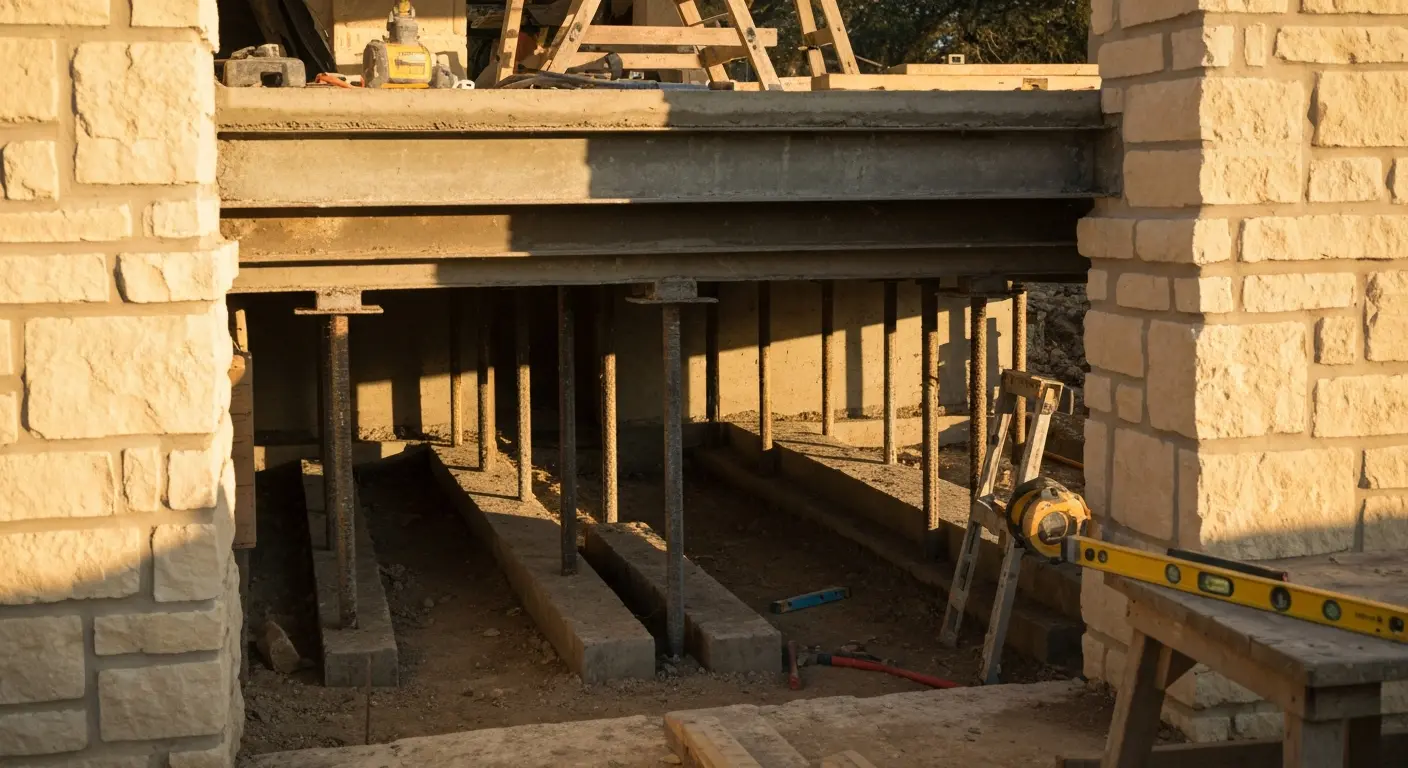 Foundation repair in Kerrville home