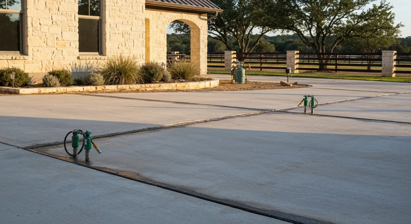 Mudjacking concrete repair