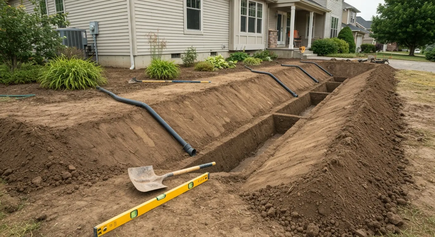 Drainage system installation