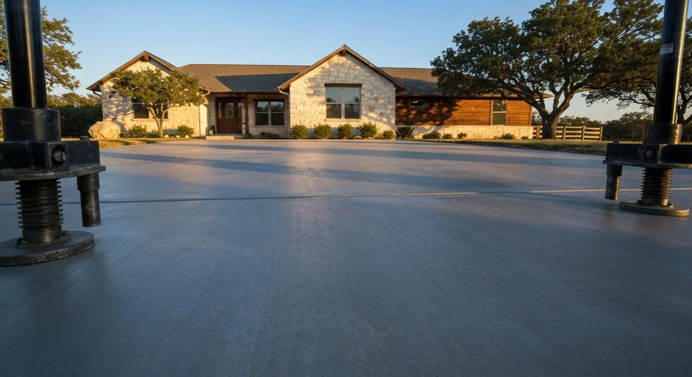 Concrete lifting project in Kerrville