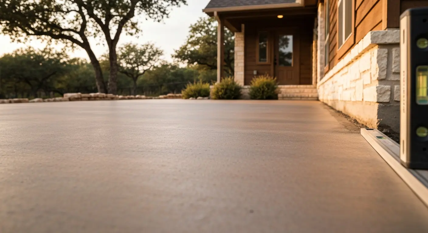 Patio concrete leveling