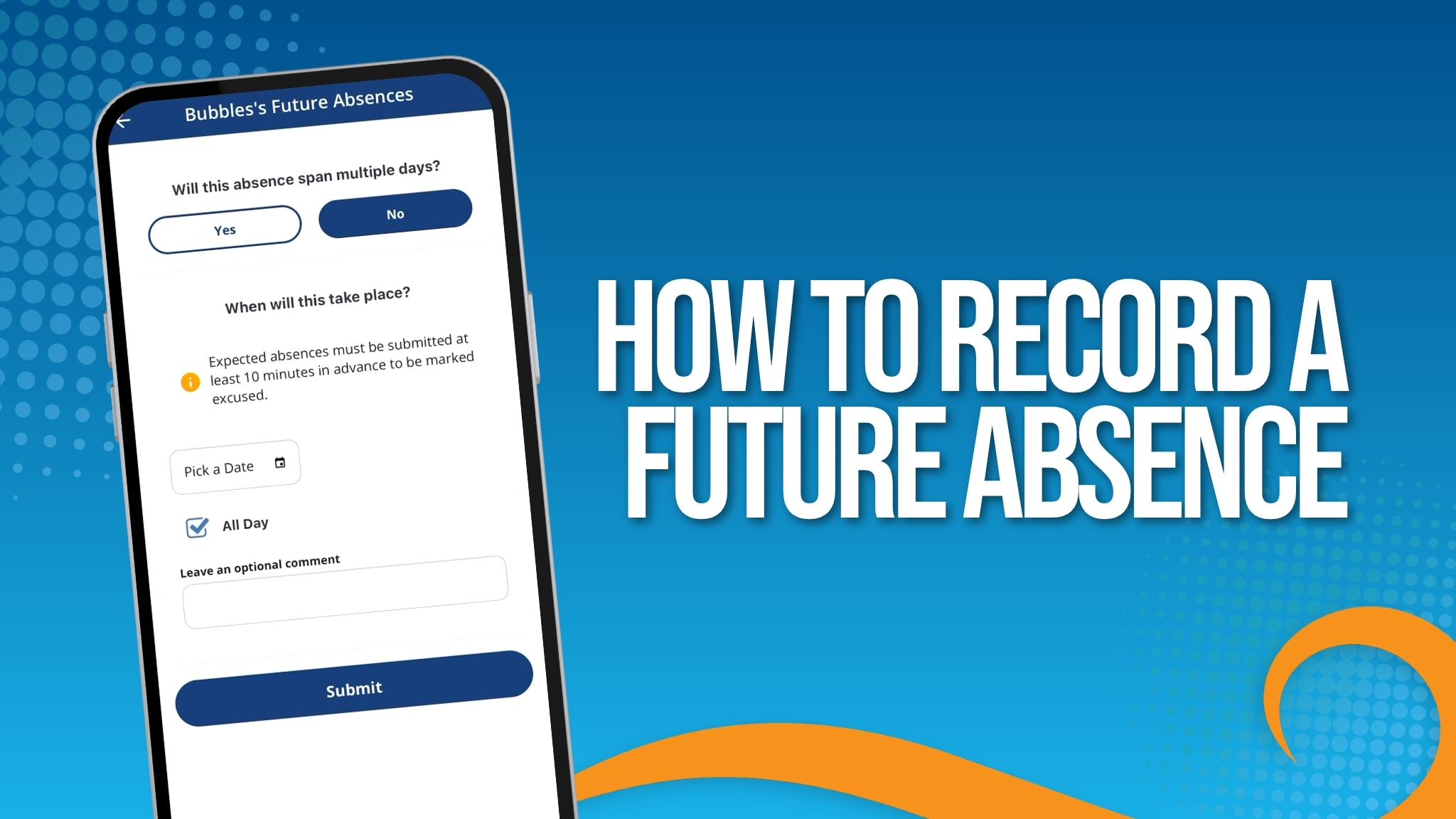Record a Future Absence