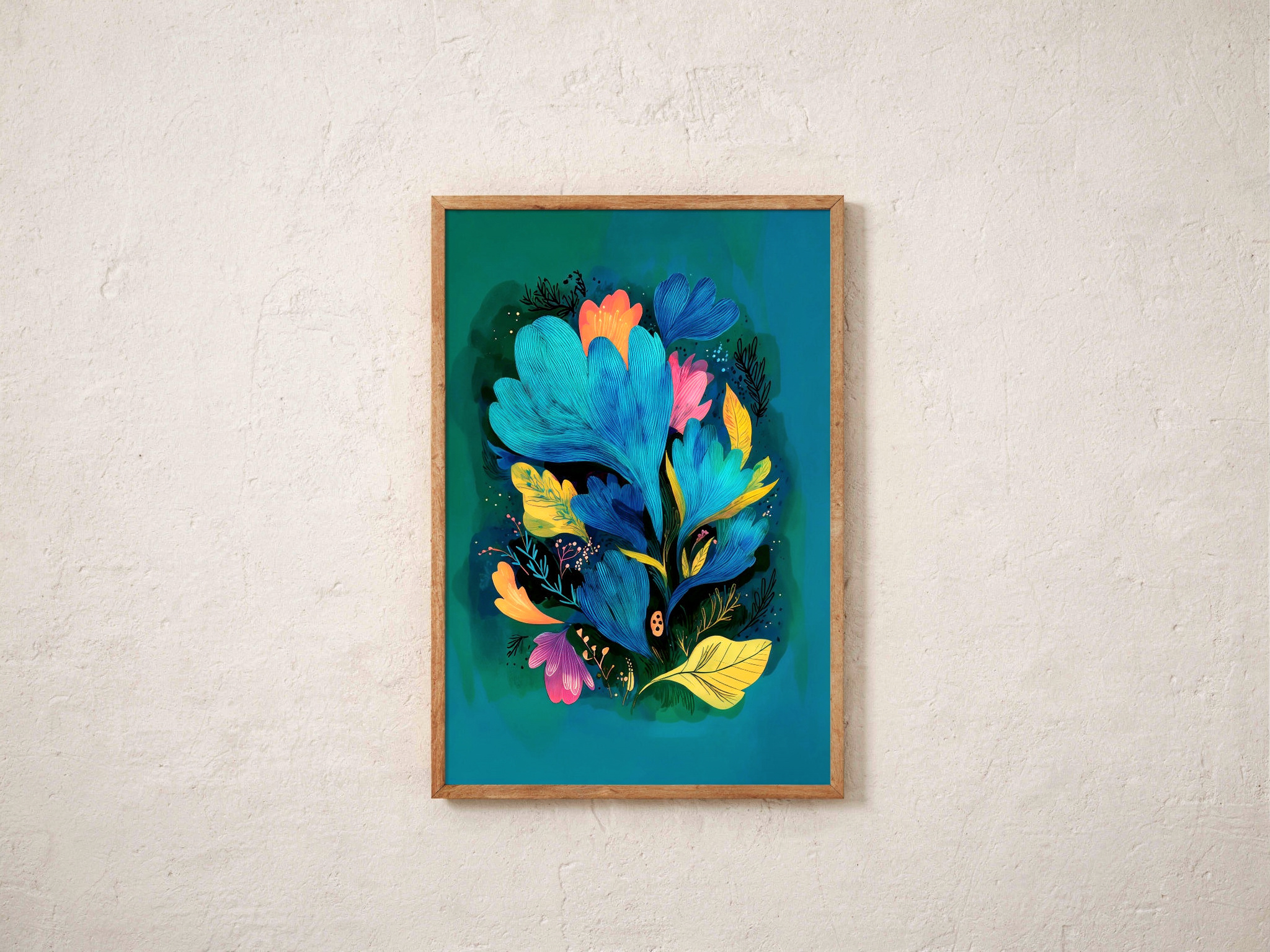 Print ilustrado de Cabaña