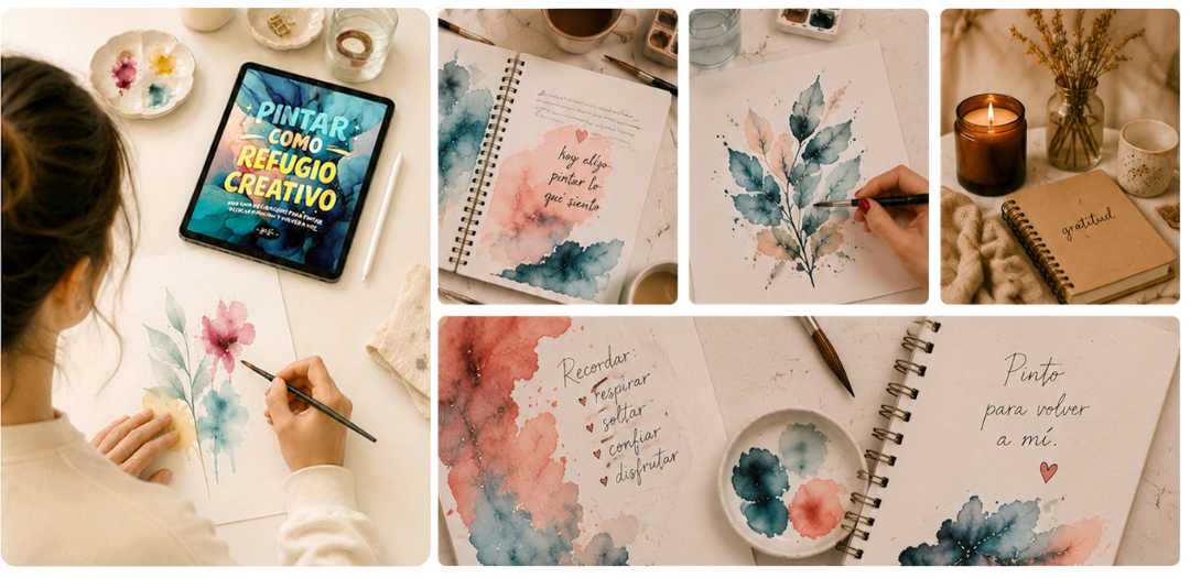 Mockups de Pintar como Refugio Creativo