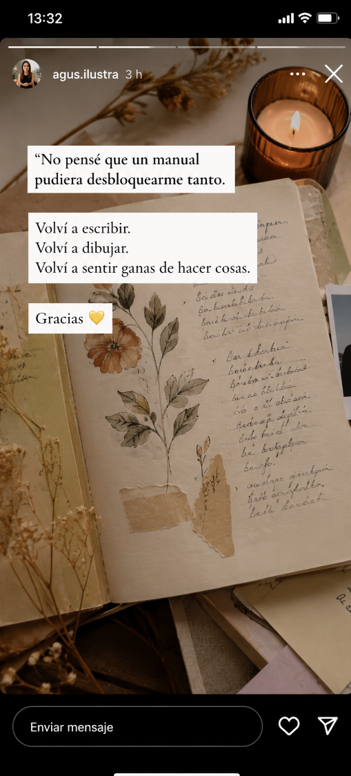 Historia real de Instagram