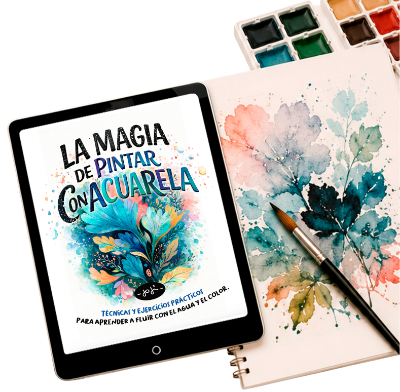 Mockup La Magia de Pintar con Acuarela