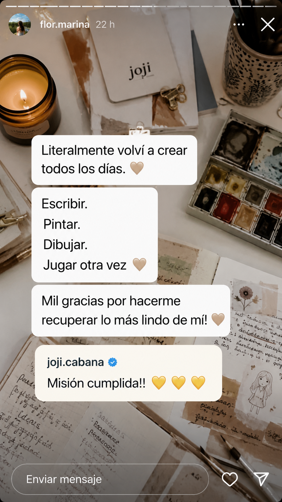 Historia real de Instagram