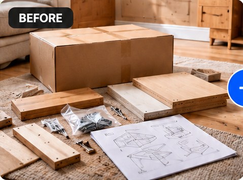 Before furniture assembly