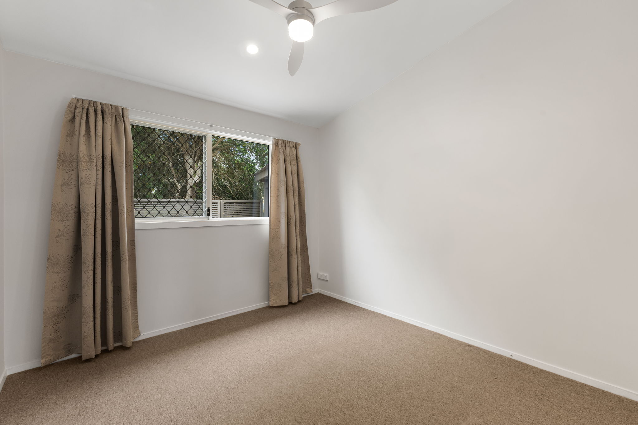 Empty bedroom before virtual staging Auckland