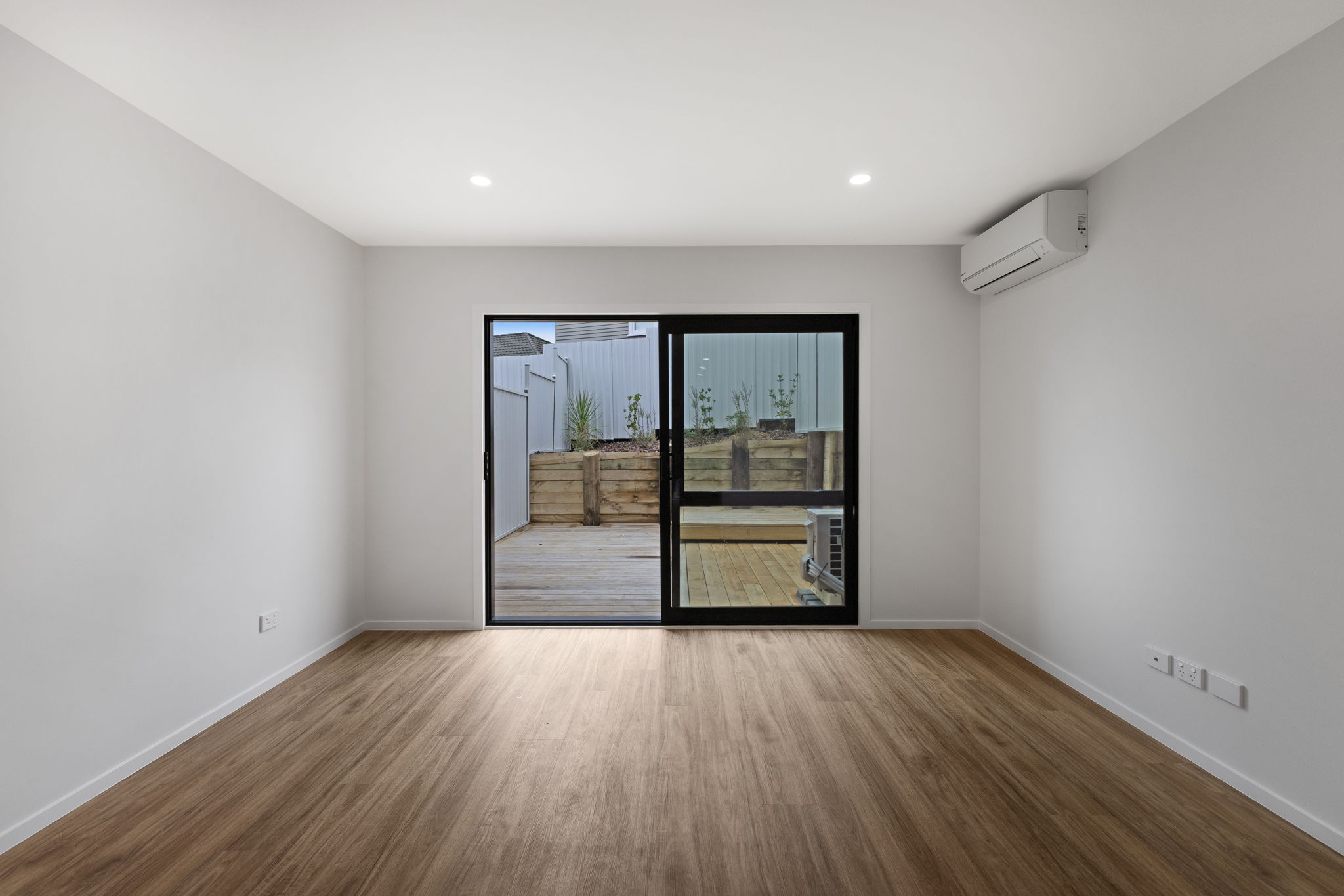 Empty living room before virtual staging Auckland