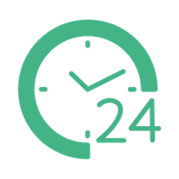 24 hour delivery icon