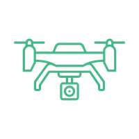 Aerial drone photography included icon