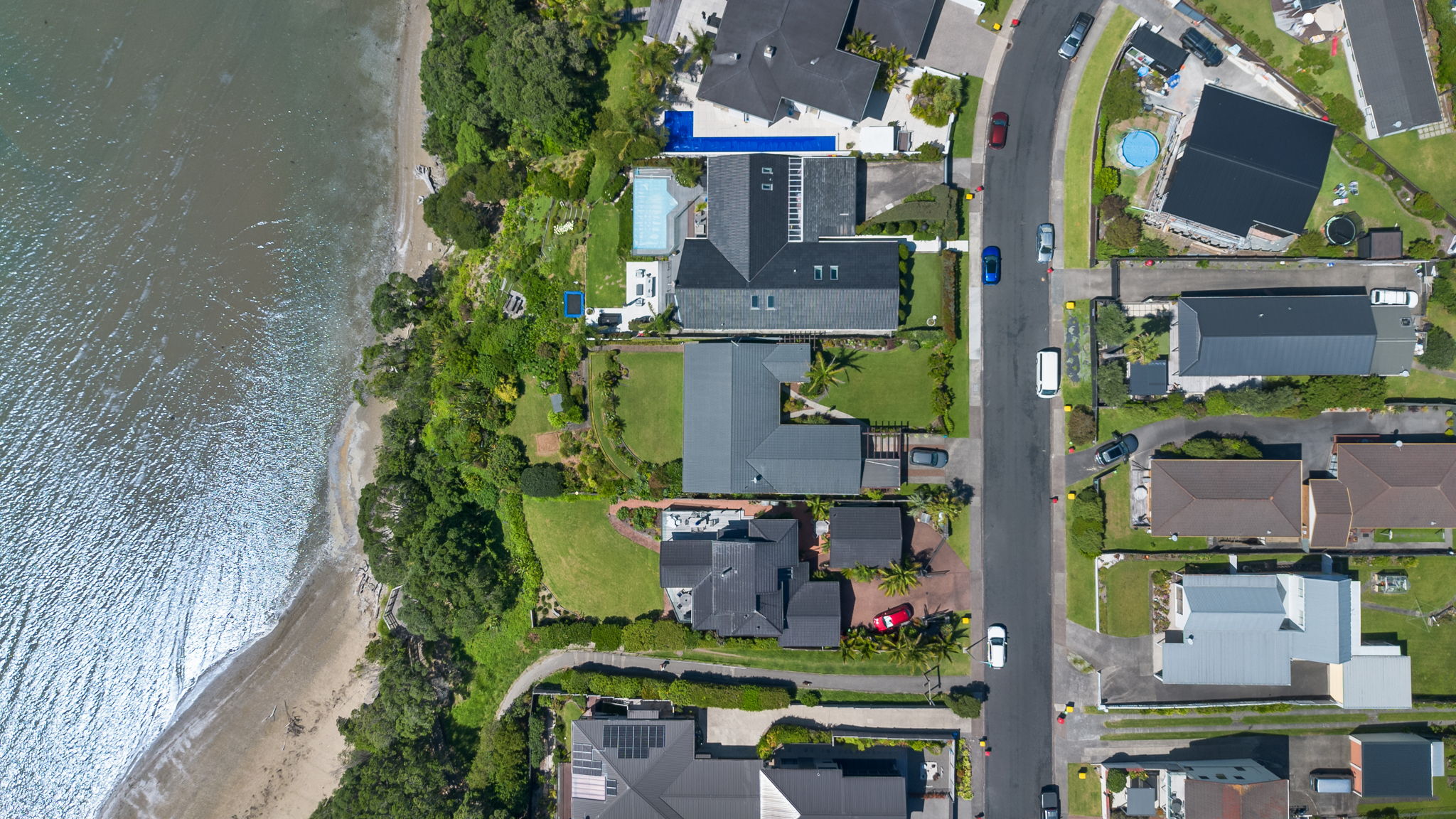 aerial real estate photography large section Auckland