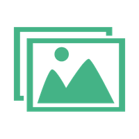 Landscape and vertical video formats icon