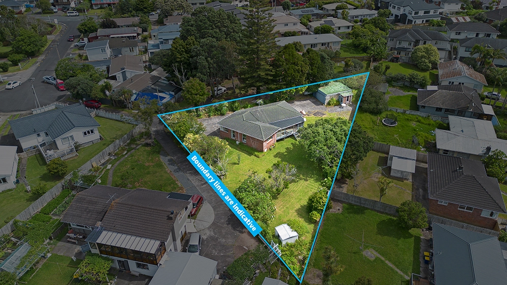 aerial real estate photography Glenfield development opportunity North Shore Auckland