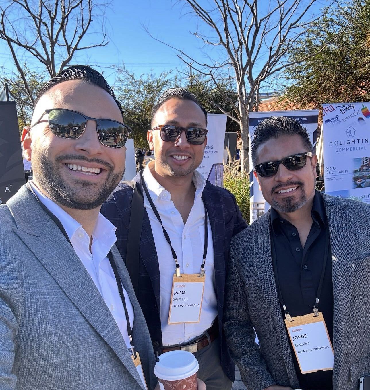 Jorge Galvez with the Elite Equity founders