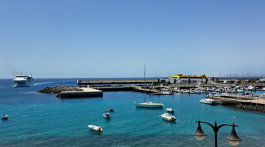 Playa Blanca ferry port for the Lanzarote to Fuerteventura ferry