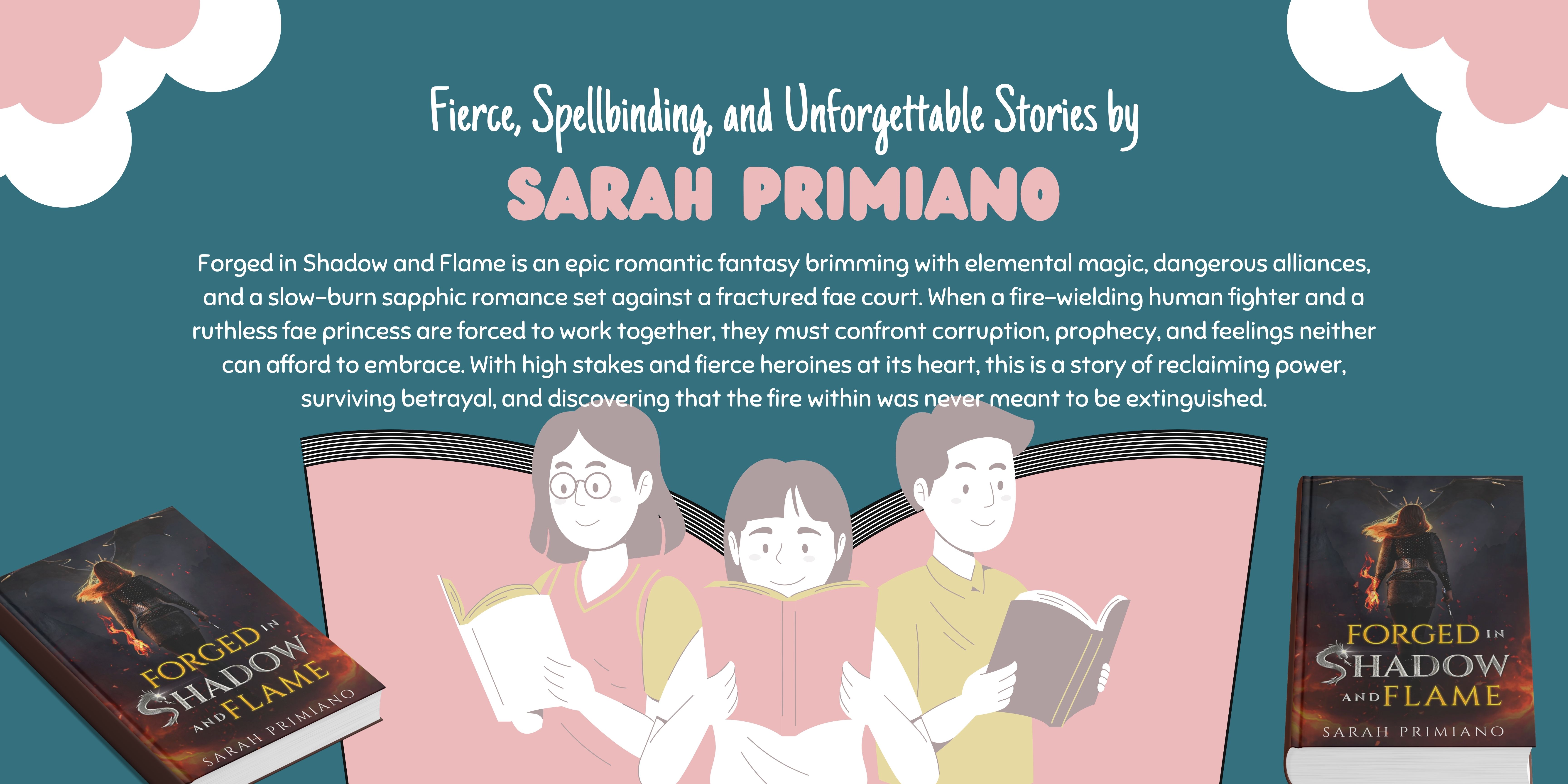 About the Book Banner of Forged in Shadow and Flame