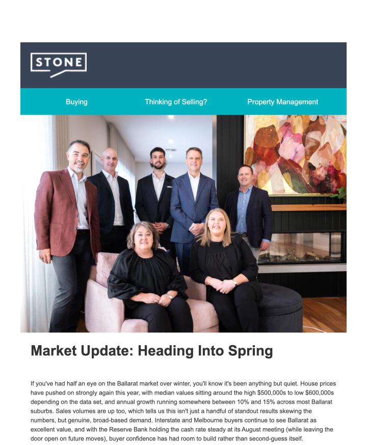 Sales and Property Newsletter preview