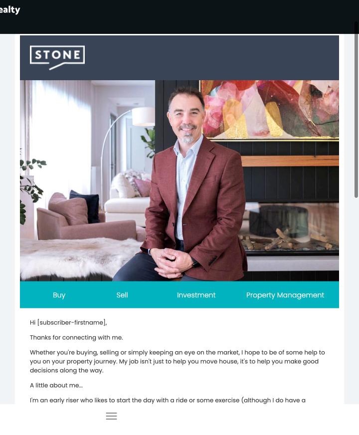 Welcome Email preview