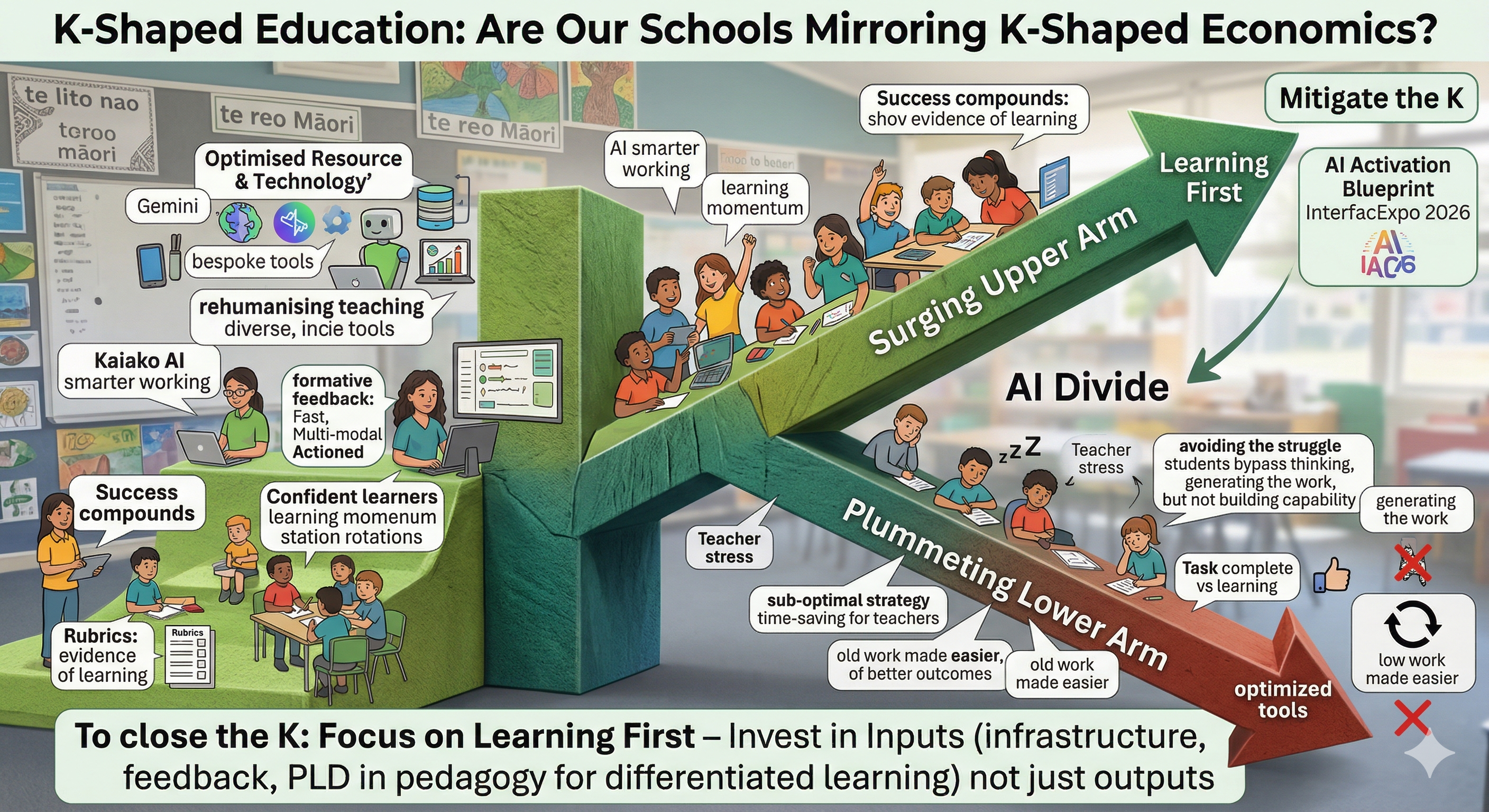K shaped Classrooms