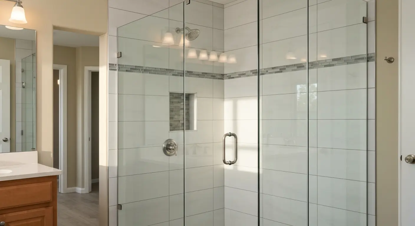 Tile shower installation