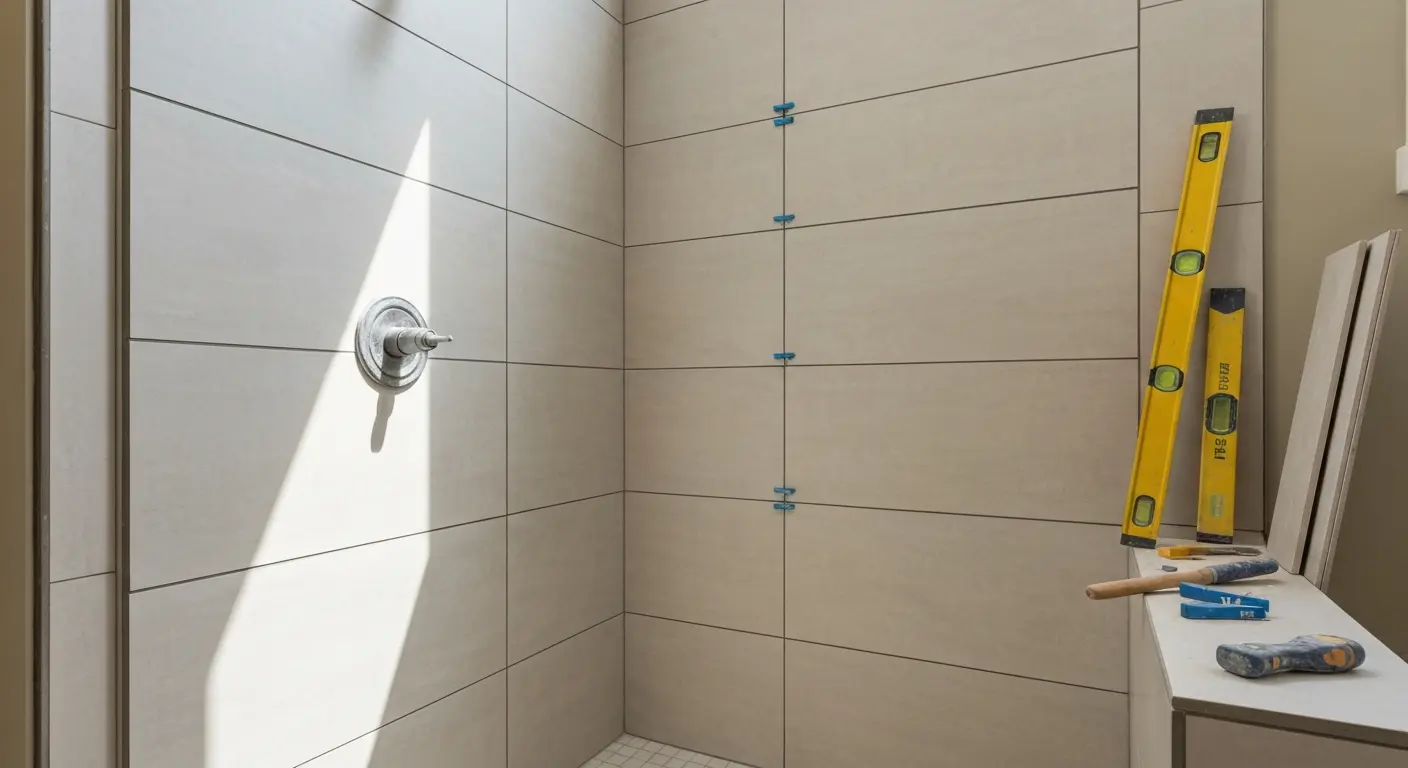 Tile shower installation
