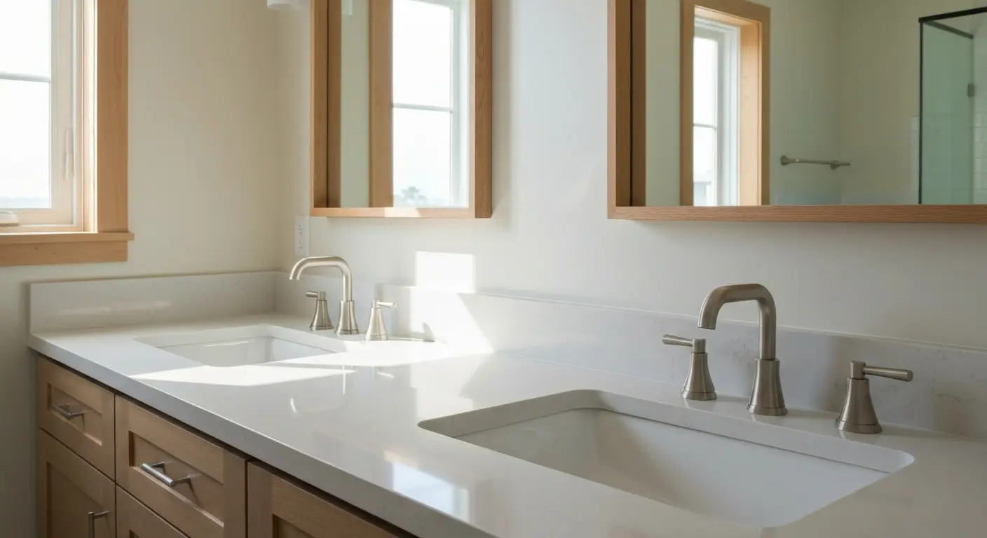 Bathroom vanity installation