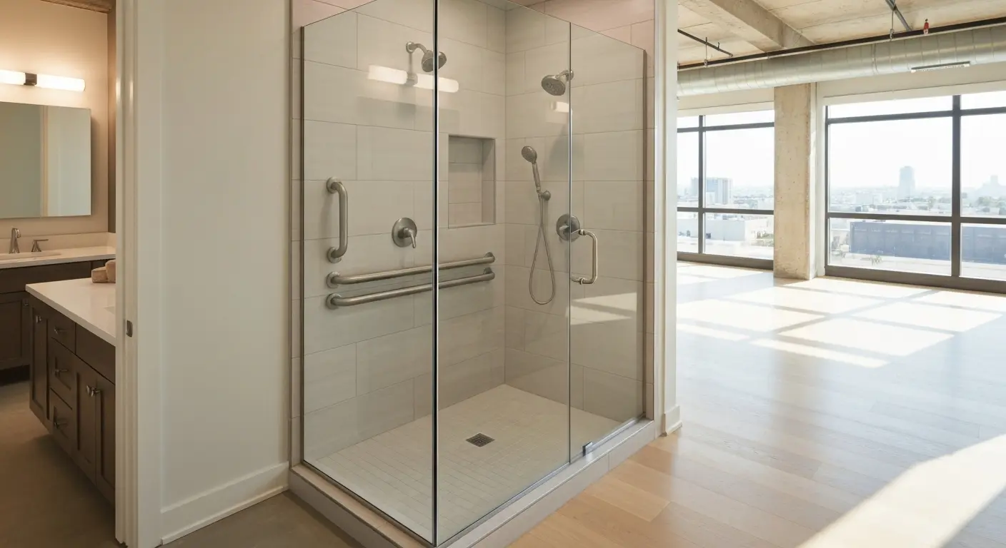 Shower and tub installation example