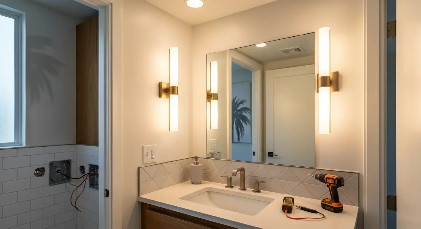 Bathroom lighting upgrade Culver City
