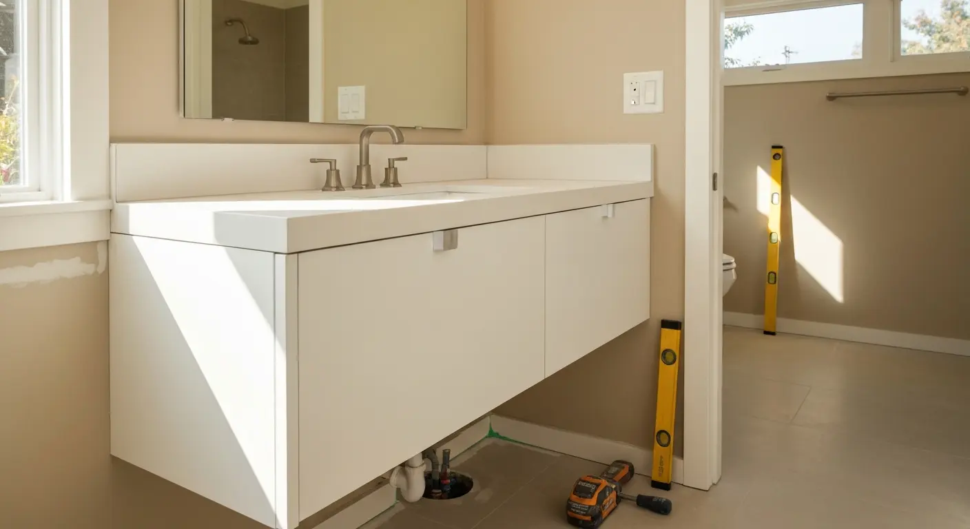 Bathroom vanity installation Culver City