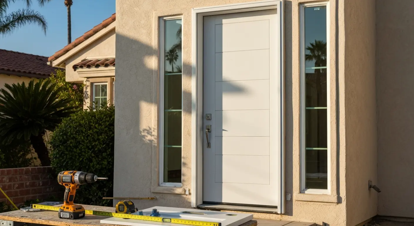 Entry door installation