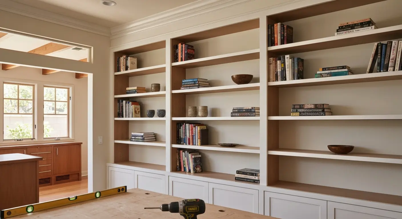 Custom built-in shelving project