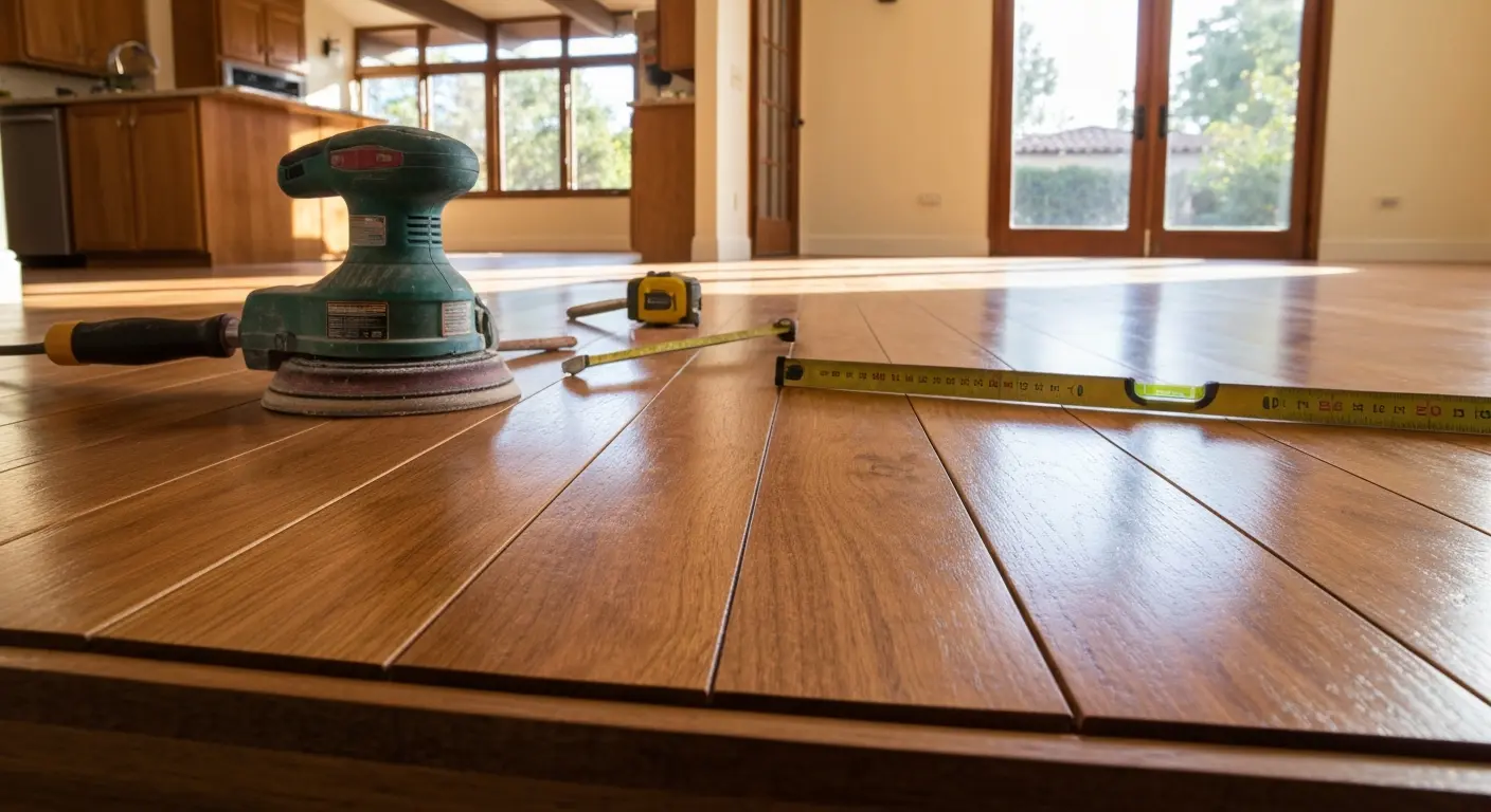 Hardwood kitchen flooring