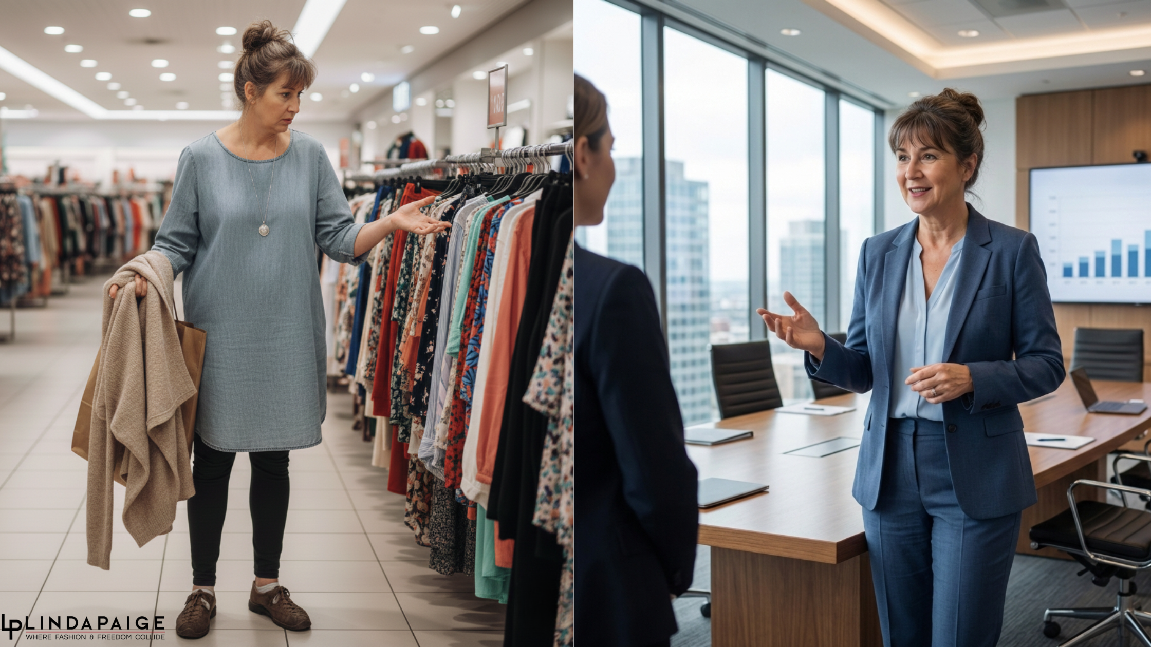 Confident woman over 50 standing tall and smiling, representing confidence after 50 built through self-trust and action.