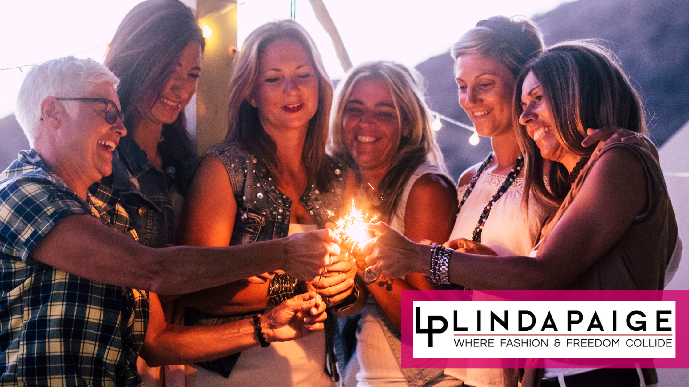 A group of woman celebrating getting older with candles. A group of woman celebrating getting older with candles.