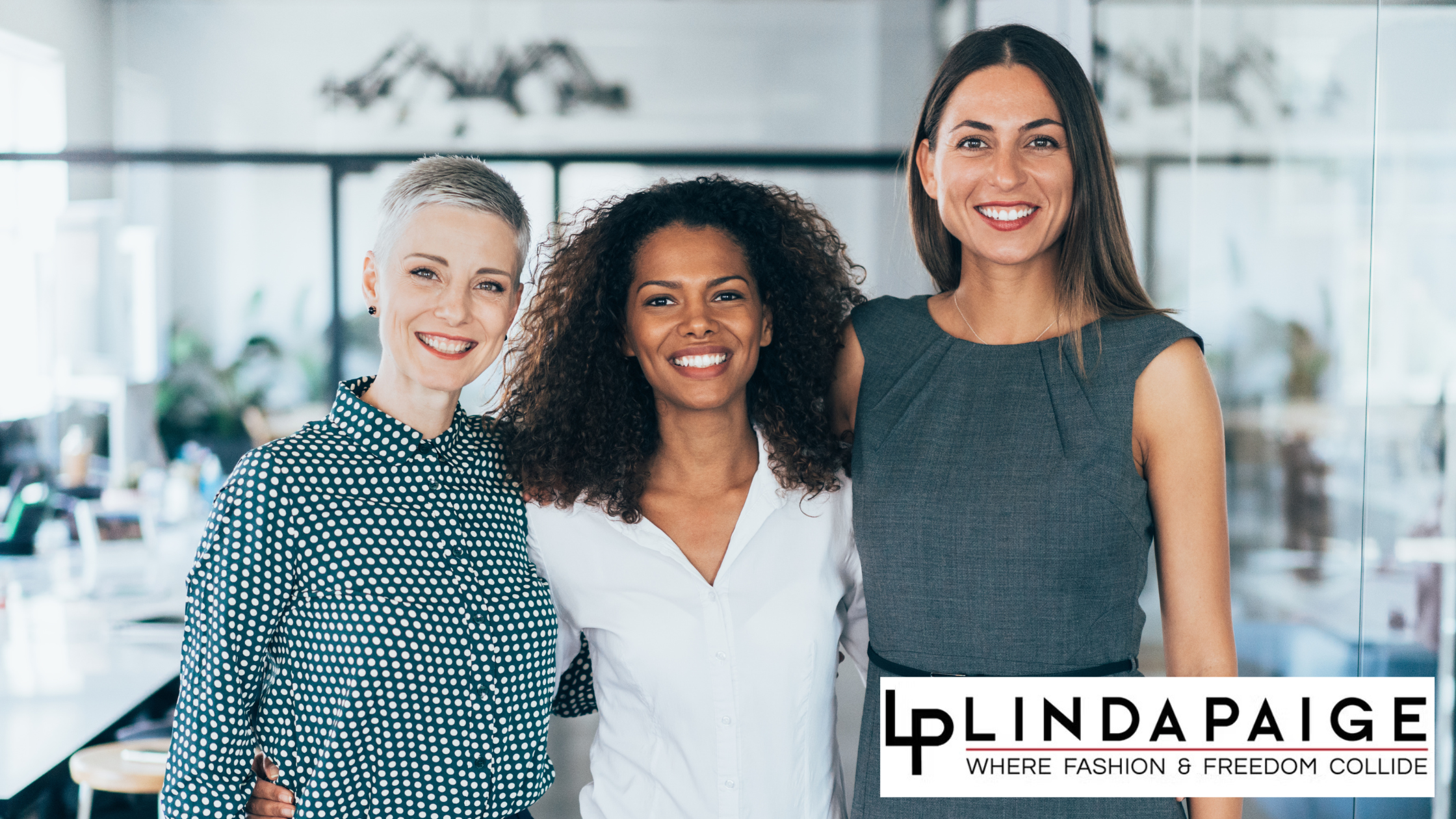 There diverse woman standing together, not being afraid of being seen,