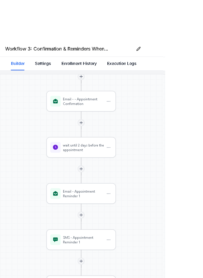 Workflow 4 rebooking start