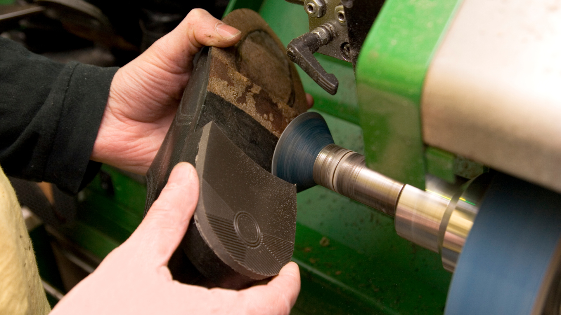 Expert shoe repair at Palm Luxe Cleaners