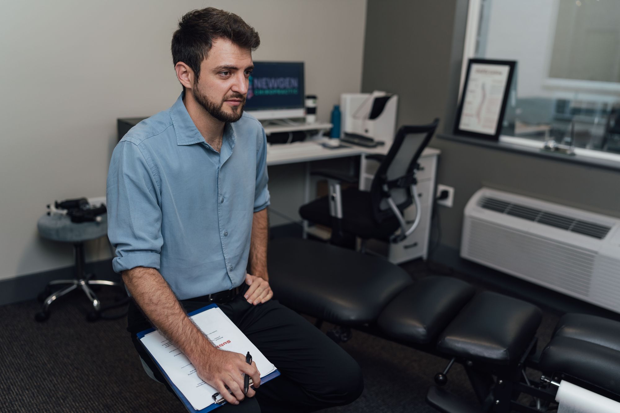 Extremity adjustment of the shoulder at NEWGEN Chiropractic