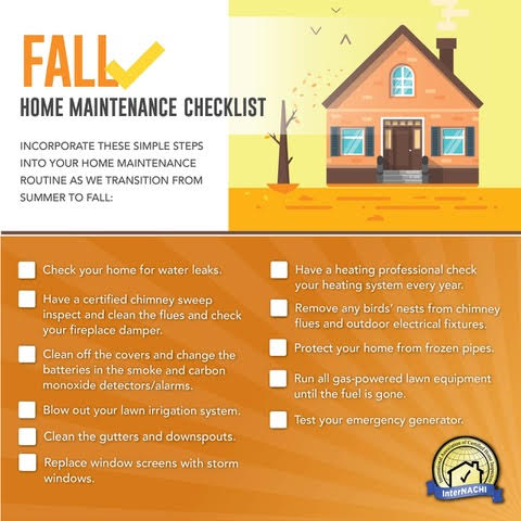 Fall Home Maintenance Checklist